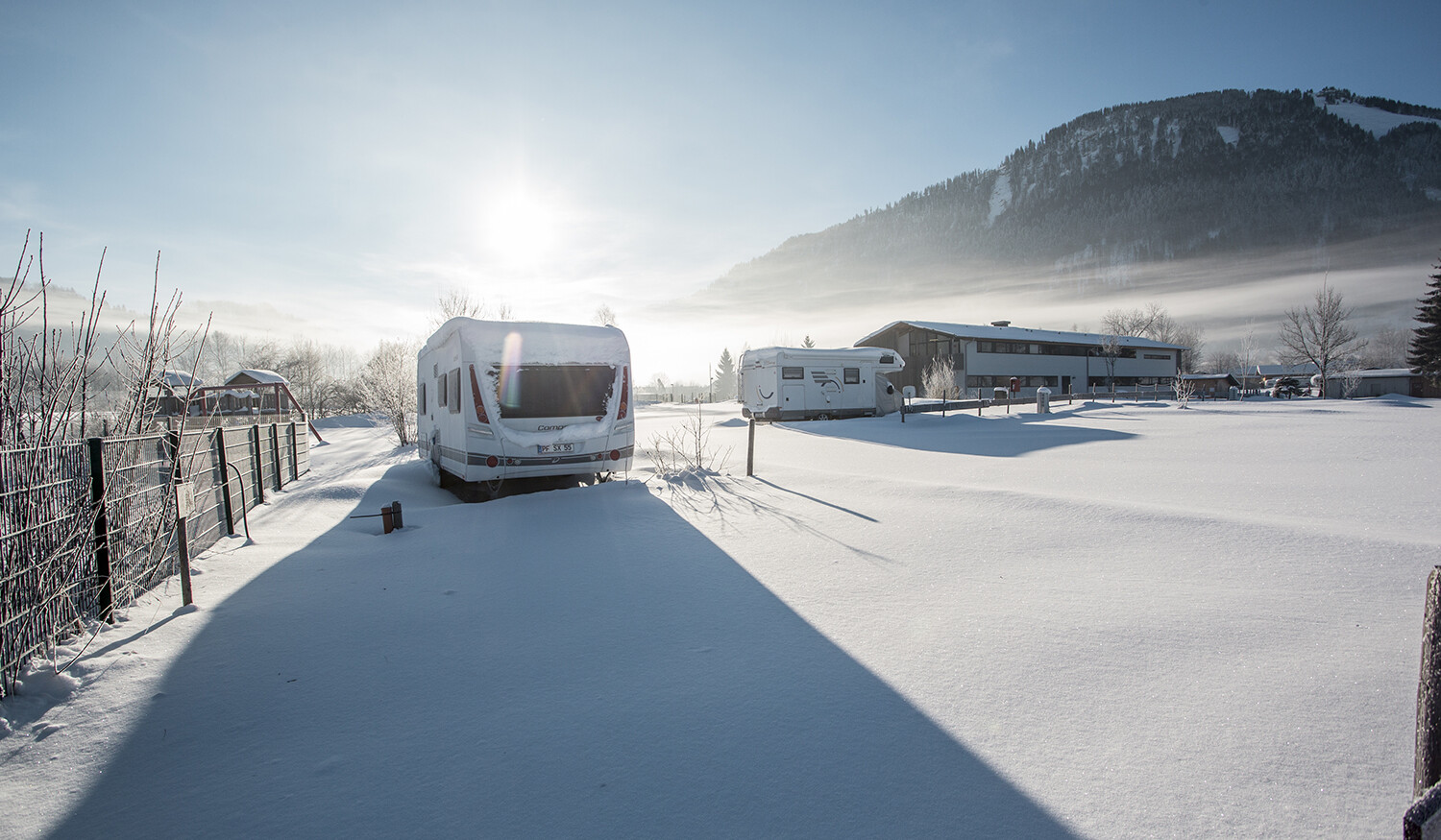 Wintercamping im Alpsee Camping Immenstadt