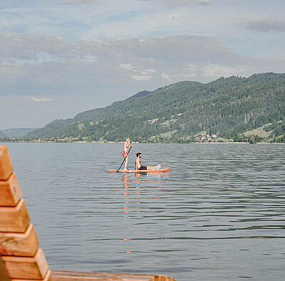Stand Up Paddling am Alpsee - Alpsee Camping Immenstadt