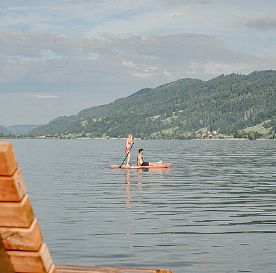 Stand Up Paddling am Alpsee - Alpsee Camping Immenstadt
