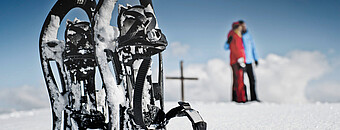 schneeschuhwandern im campingurlaub am alpsee