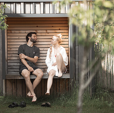 Paar im Campingurlaub im Allgäu - Alpsee Camping Immenstadt