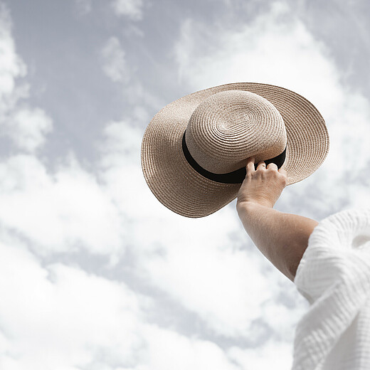 Sonnenhut vor blauem Himmel - Alpsee Camping Immenstadt