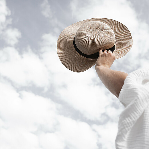 Sonnenhut vor Himmel - Alpsee Camping Immenstadt