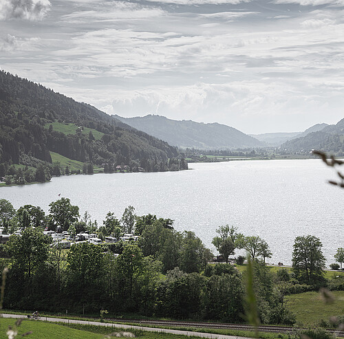 Aussicht auf den Großen Alpsee im Allgäu - Alpsee Camping Immenstadt