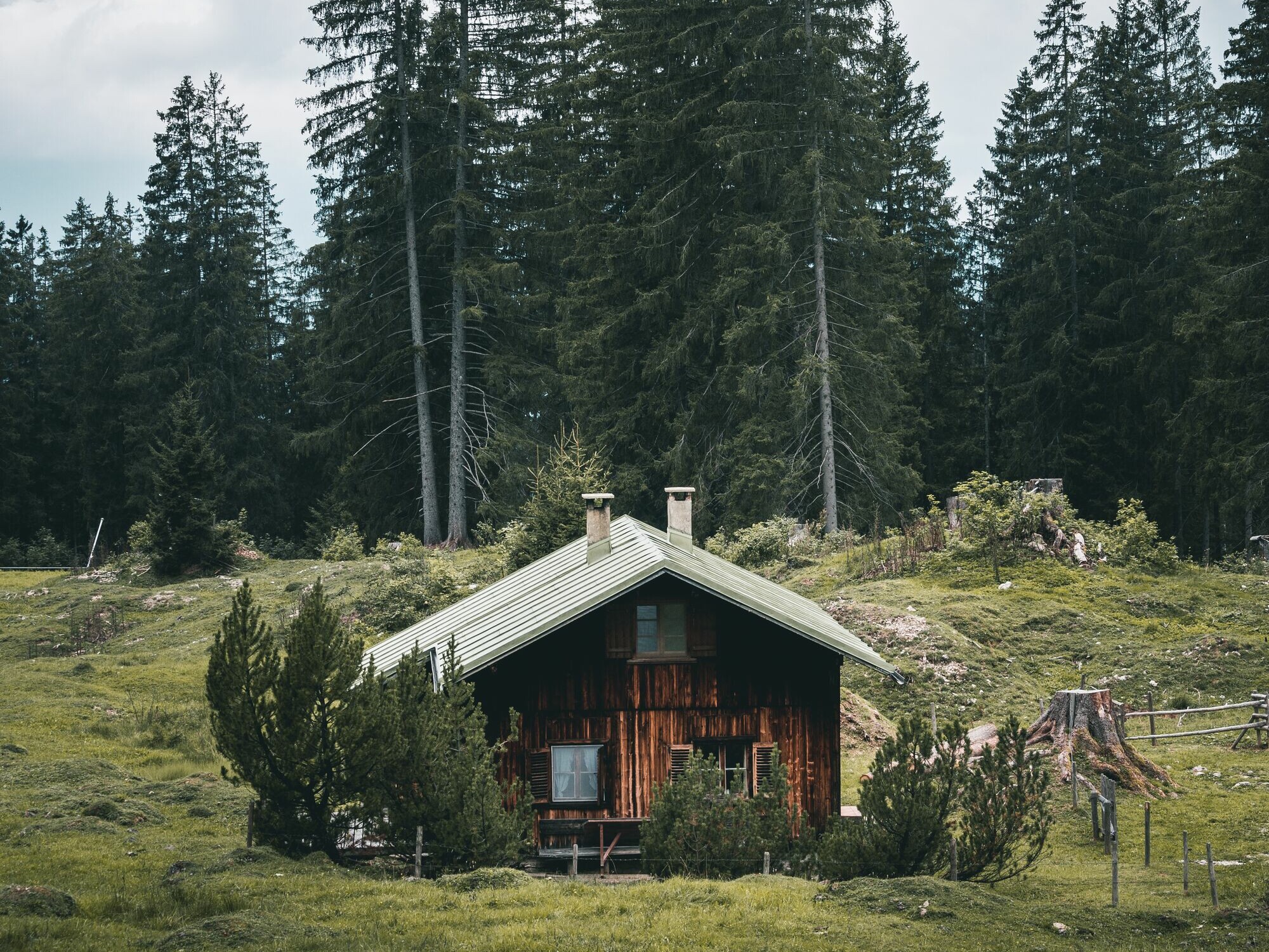 Einsame Hütte im Wald - Alpsee Camping Immenstadt