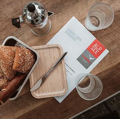 Frühstück im Campingurlaub - Alpsee Camping Immenstadt