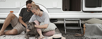 Camping mit Hund mit Wohnwagen - Alpsee Camping Immenstadt