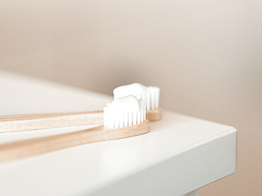 Zahnbürsten mit Zahnpasta - Alpsee Camping Immenstadt