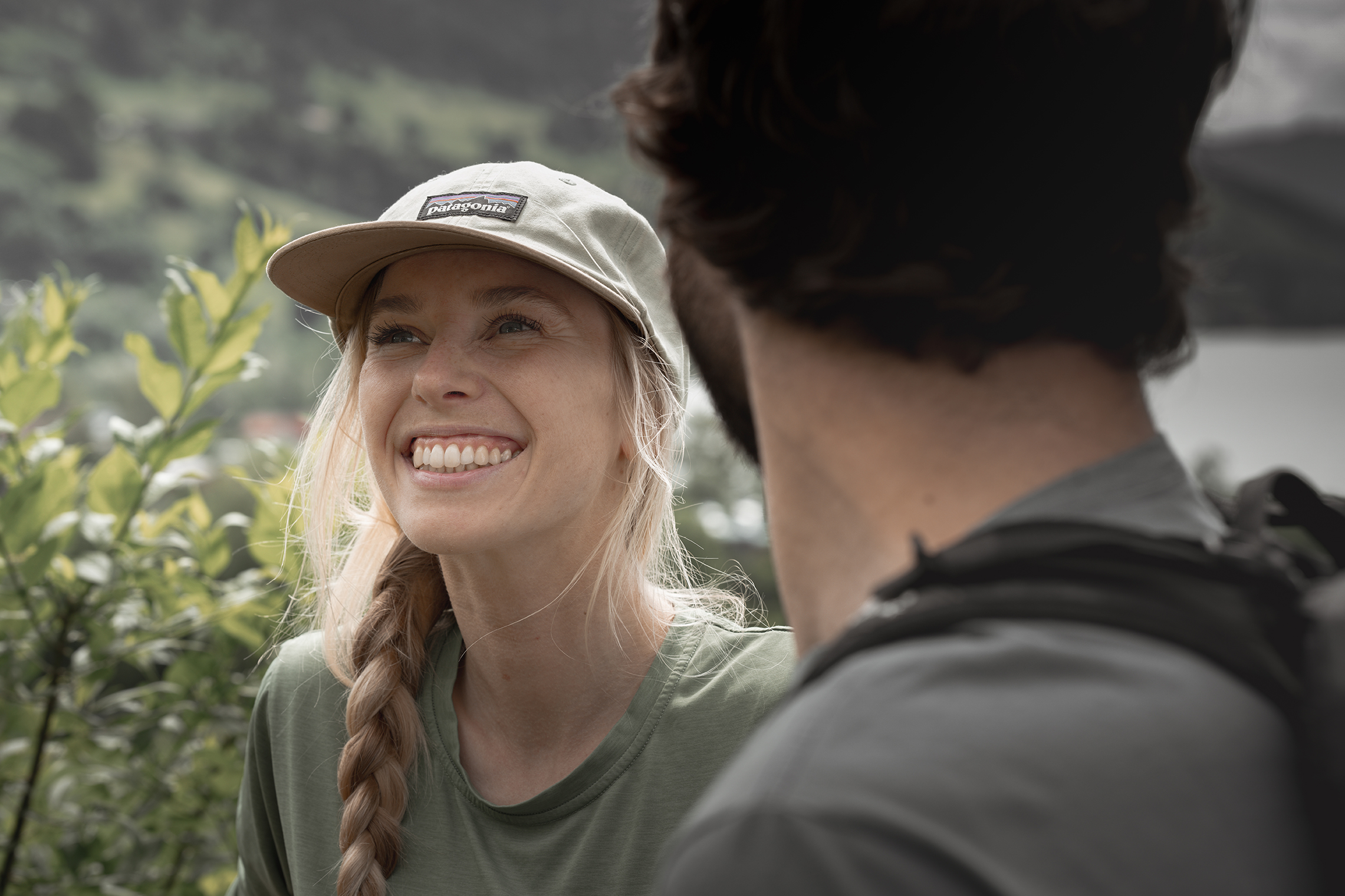 Wanderin lächelt - Alpsee Camping Immenstadt im Allgäu