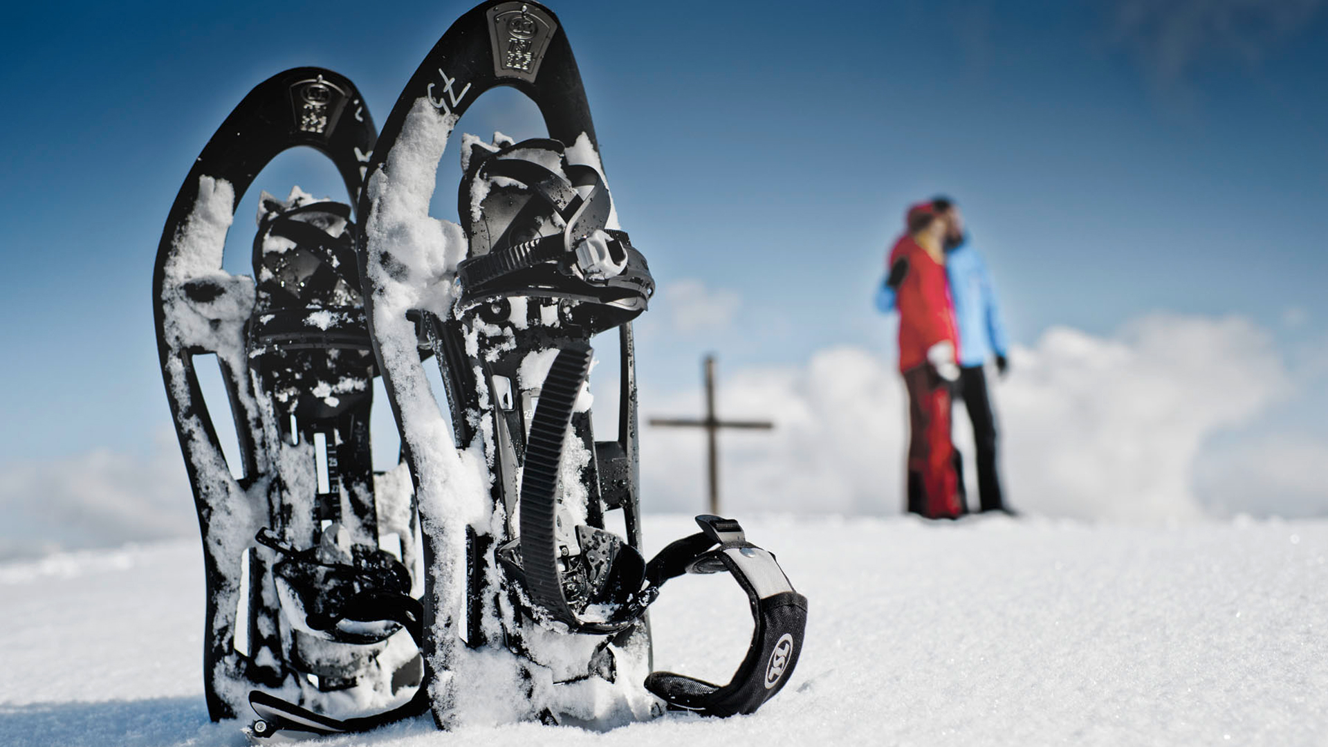 schneeschuhwandern im campingurlaub am alpsee